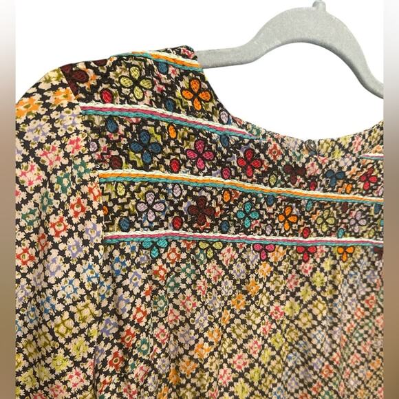 Label Ritukumar Embroidered Long Tunic Dress 2 Boho Indian Ethnic Resortwear - Picture 5 of 9